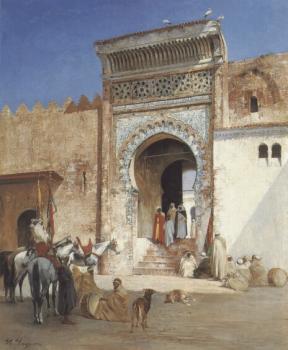 維尅多 皮埃爾 休格特 Arabs Outside the Mosque 維尅多 皮埃爾 休格特 Arabs Outside the Mosque